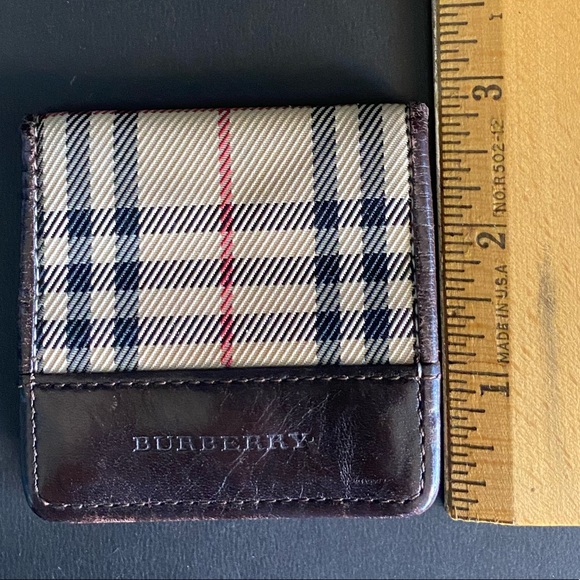 BURBERRY NOVA CHECK LEATHER classic print case WALLET 2385 - Picture 8 of 10